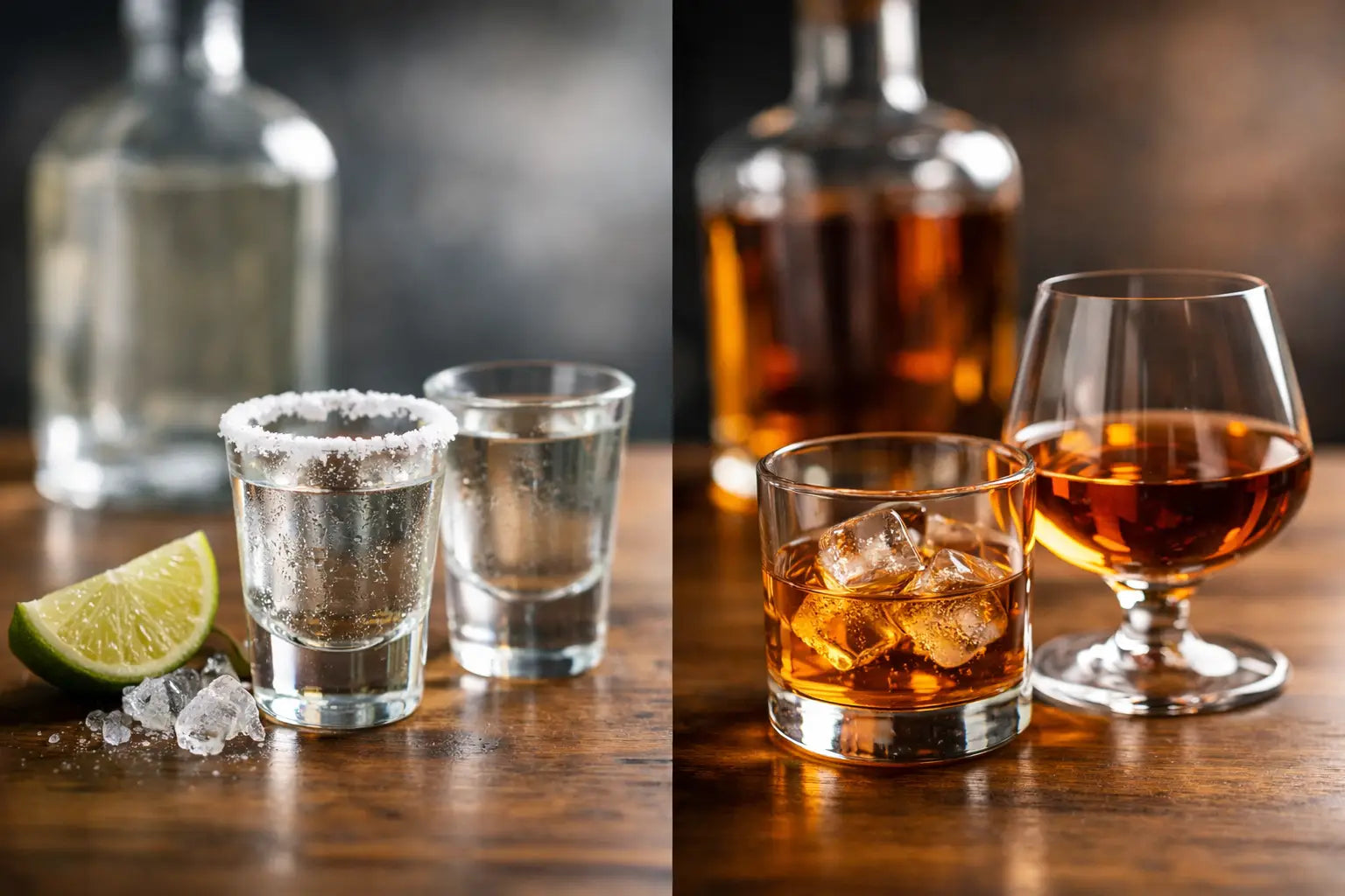 Tequila vs Bourbon Sipping Experience Compared